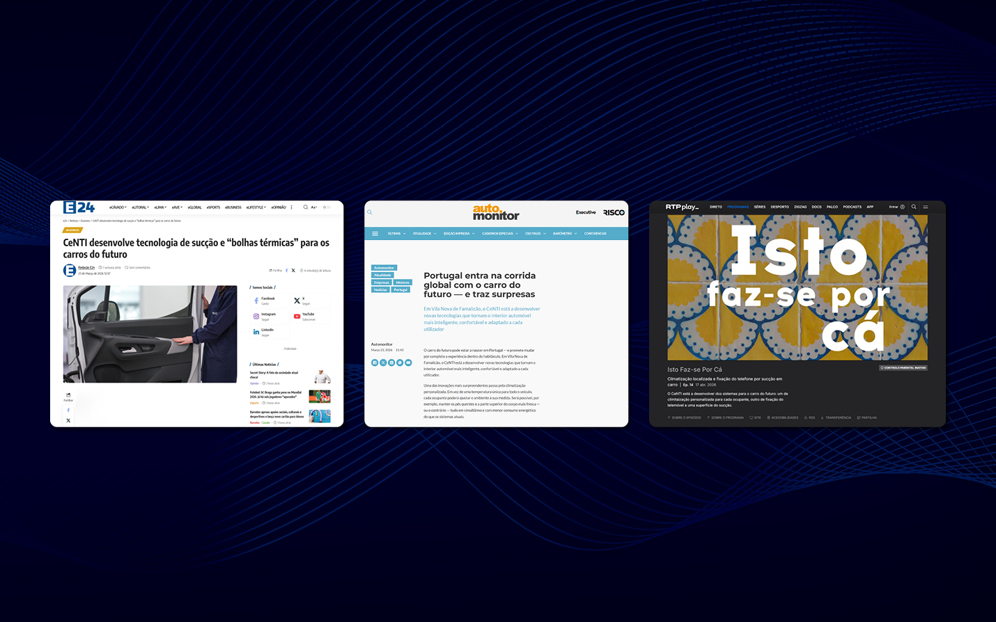Tecnologias inovadoras para o automóvel do futuro em destaque na Imprensa